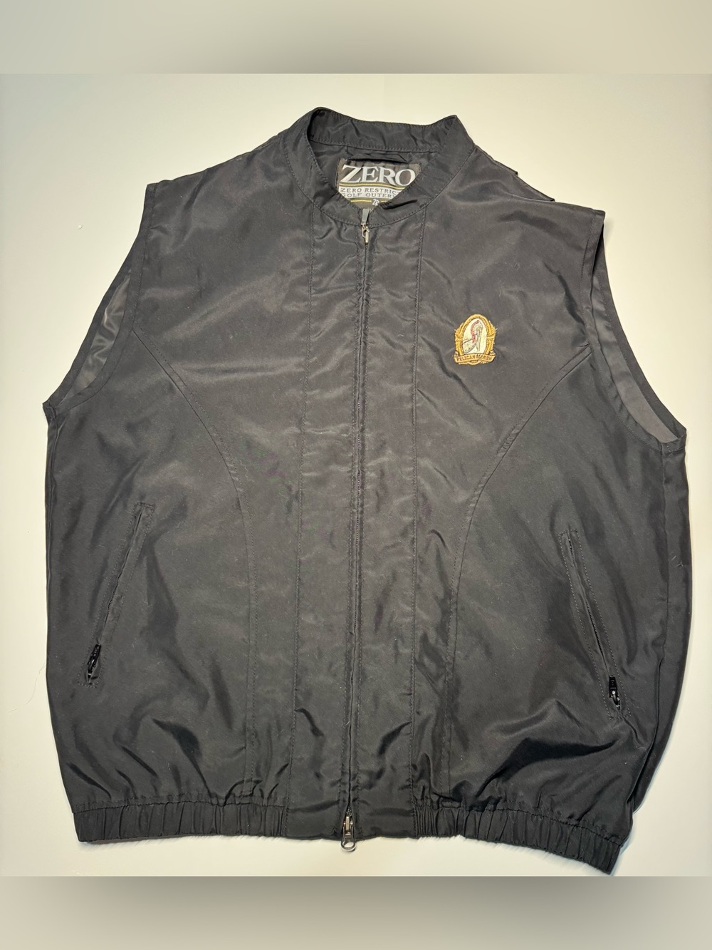 Zero Restriction Golf Vest Womens Black Full Zip Lightweight Med Pelican Marsh